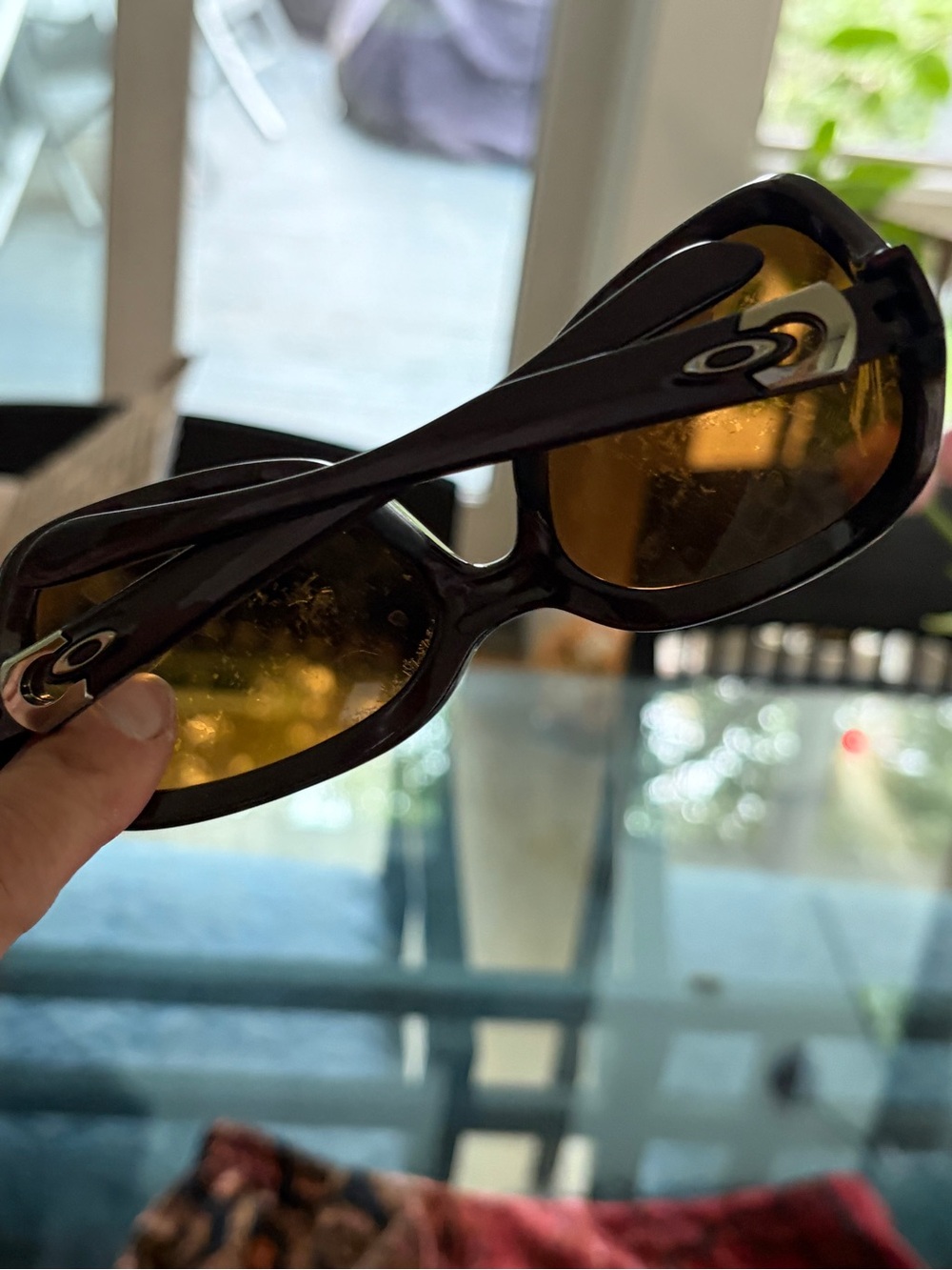 Oakley Women's Brown Gradient Wrap Sunglasses